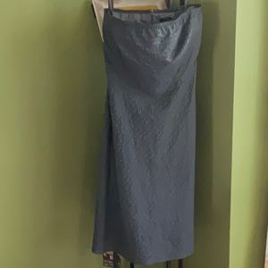 💖J Crew strapless grey dress